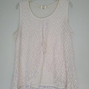 Shannon Ford - XL - White Lace Top
